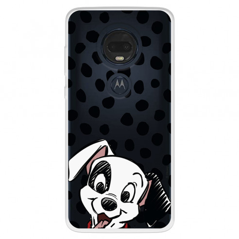 Funda para Motorola Moto G7 Plus Oficial de Disney Cachorro Manchas - 101 Dálmatas