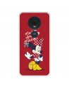 Funda para Motorola Moto G7 Plus Oficial de Disney Minnie Mad About - Clásicos Disney