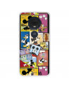 Funda para Motorola Moto G7 Plus Oficial de Disney Mickey Comic - Clásicos Disney