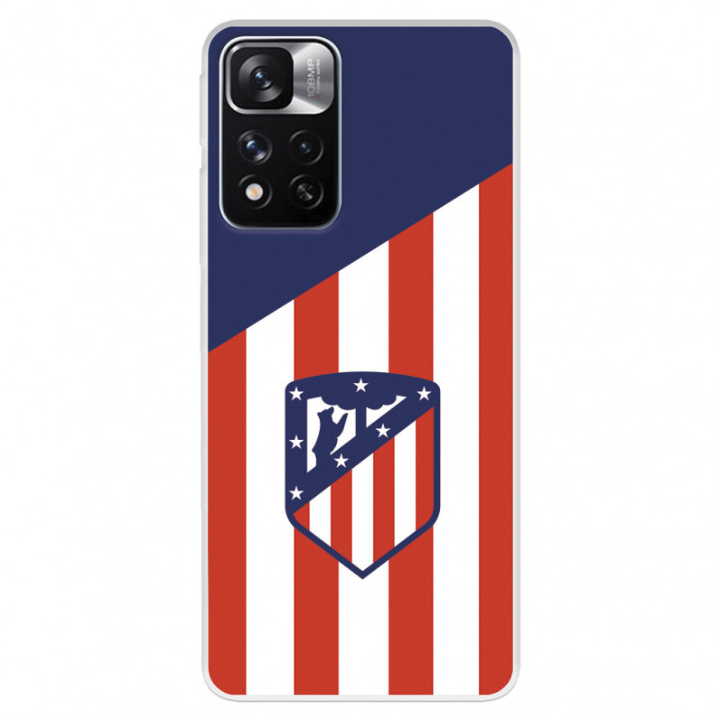 Funda para Xiaomi Redmi Note 11S 4G del Atlético de Madrid Escudo Fondo Atletico  - Licencia Oficial Atlético de Madrid