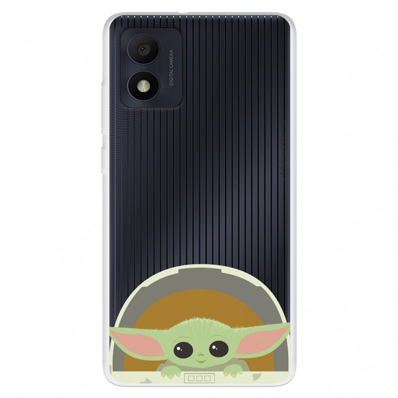 Funda para Alcatel 1B 2022 Oficial de Star Wars Baby Yoda Sonrisas - The Mandalorian