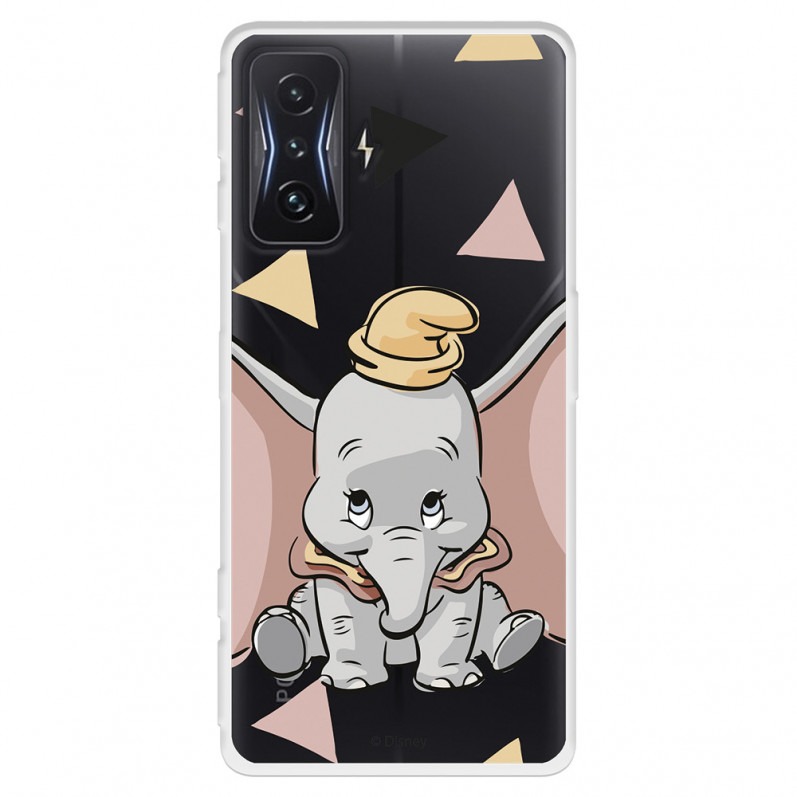 Funda para Xiaomi Poco F4 GT Oficial de Disney Dumbo Silueta Transparente - Dumbo