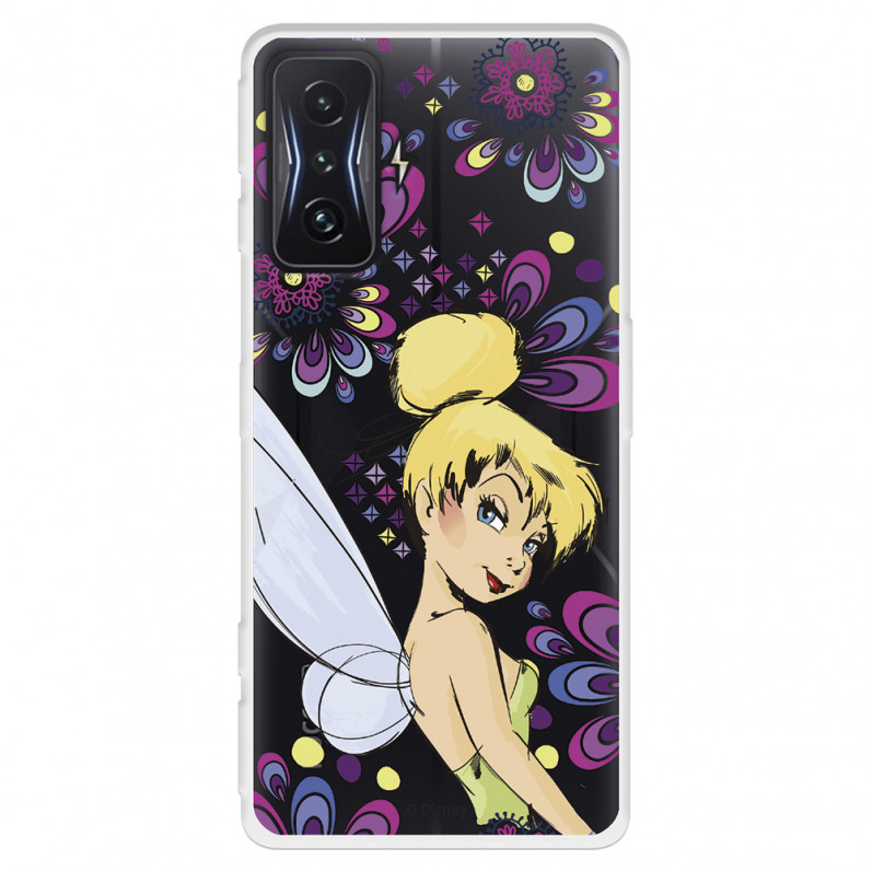 Funda para Xiaomi Poco F4 GT Oficial de Disney Campanilla Flores - Peter Pan