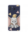 Funda para Samsung Galaxy A03 Oficial de Disney Dumbo Silueta Transparente - Dumbo