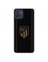 Funda para Samsung Galaxy A03 del Atlético de Madrid Escudo Dorado Fondo Negro  - Licencia Oficial Atlético de Madrid