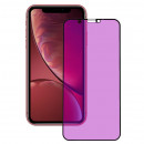 Schwarzes Full Anti Blue-Ray gehärtetes Glas für iPhone XR