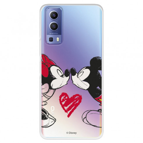 Hülle für Vivo Y52 5G Offizielles Disney Mickey und Minnie Kiss – Disney Classics