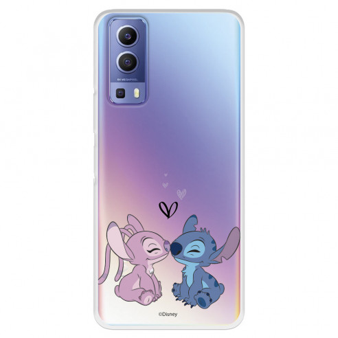 Hülle für Vivo Y52 5G Offizieller Disney Angel & Stitch Bisou – Lilo & Stitch