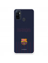 Hülle für Oppo A53s FC Barcelona Barsa Blauer Hintergrund – FC Barcelona Offizielle Lizenz