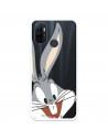 Funda para Oppo A53s Oficial de Warner Bros Bugs Bunny Silueta Transparente - Looney Tunes