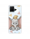 Funda para Vivo Y36s Oficial de Disney Dumbo Silueta Transparente - Dumbo