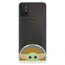 Funda para Motorola Moto G30 Oficial de Star Wars Baby Yoda Sonrisas - The Mandalorian