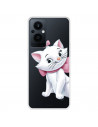 Funda para Oppo Reno8 Lite 5G Oficial de Disney Marie Silueta - Los Aristogatos