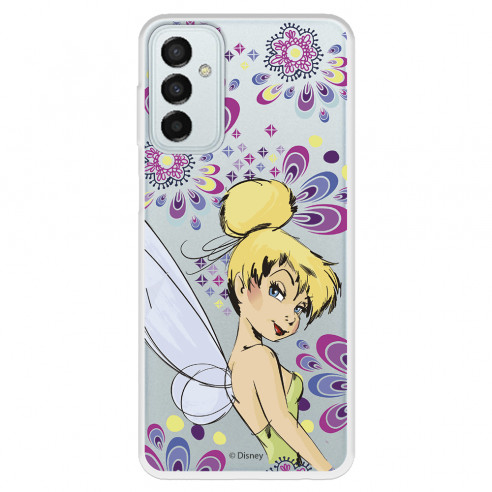 Funda para Samsung Galaxy M13 Oficial de Disney Campanilla Flores - Peter Pan