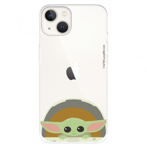 Funda para IPhone 14 Oficial de Star Wars Baby Yoda Sonrisas - The Mandalorian