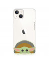 Funda para IPhone 14 Oficial de Star Wars Baby Yoda Sonrisas - The Mandalorian