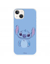 Funda para IPhone 14 Oficial de Disney Stitch Azul - Lilo & Stitch
