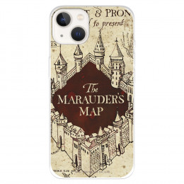 Funda para IPhone 14 Oficial de Harry Potter The Marauders Map fondo - Harry Potter