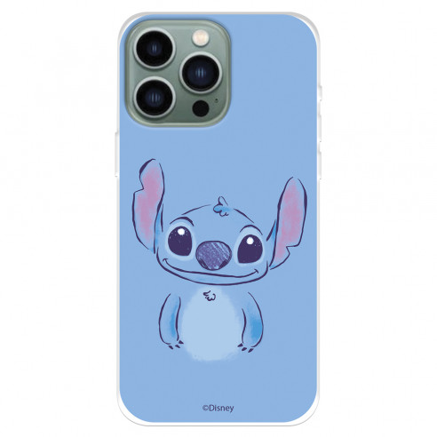 Funda para IPhone 14 Pro Max Oficial de Disney Stitch Azul - Lilo & Stitch