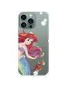 Funda para IPhone 14 Pro Max Oficial de Disney Ariel y Sebastián Burbujas - La Sirenita