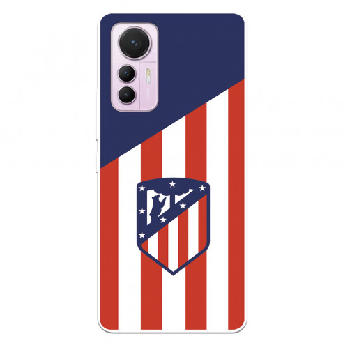 Funda para Xiaomi Mi 12 Lite 5G del Atlético de Madrid Escudo Fondo Atletico  - Licencia Oficial Atlético de Madrid