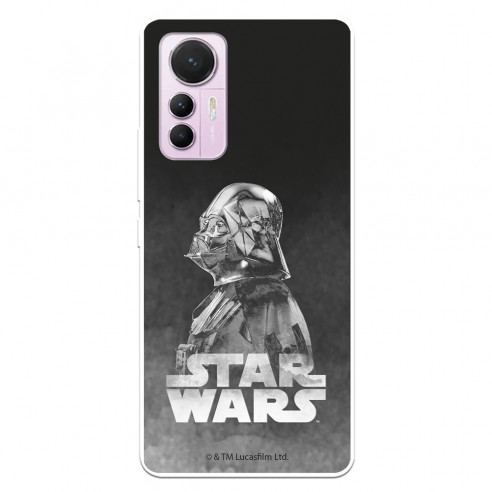 Funda para Xiaomi Mi 12 Lite 5G Oficial de Star Wars Darth Vader Fondo negro - Star Wars