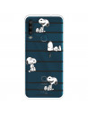 Funda para Alcatel 1SE 2020 Oficial de Peanuts Snoopy rayas - Snoopy