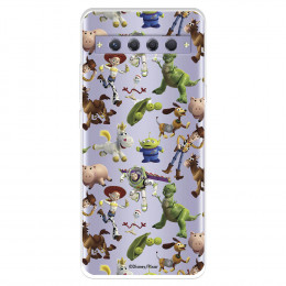 Funda para TCL 10 Plus Oficial de Disney Muñecos Toy Story Siluetas - Toy Story