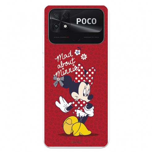 Offizielle Disney Minnie Mad About Xiaomi Poco C40 Hülle – Disney Classics