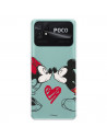 Hülle für Xiaomi Poco C40 Offizielles Disney Mickey und Minnie Kiss - Disney Classics