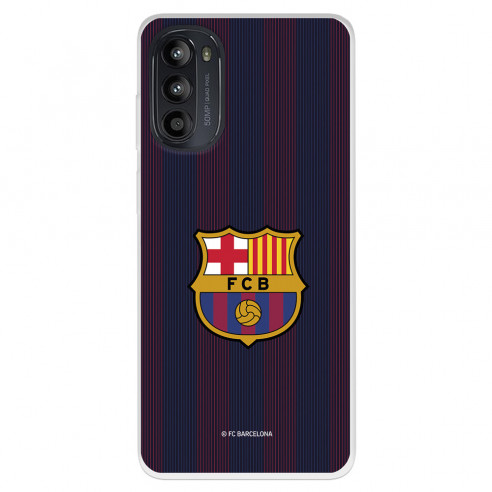 Funda para Motorola Moto G52 del FC Barcelona Rayas Blaugrana  - Licencia Oficial FC Barcelona