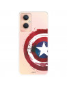 Funda para Oppo A96 5G Oficial de Marvel Capitán América Escudo Transparente - Marvel