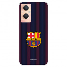 Funda para Oppo A96 5G del FC Barcelona Rayas Blaugrana  - Licencia Oficial FC Barcelona