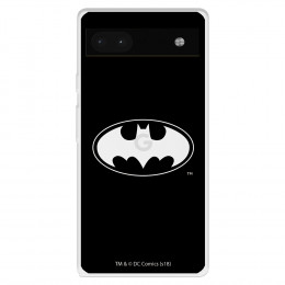 Funda para Google Pixel 6A Oficial de DC Comics Batman Logo Transparente - DC Comics