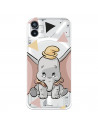 Offizielle Disney Dumbo transparente Silhouette Nothing Phone 1 Hülle – Dumbo