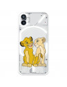 Offizielle Disney Simba und Nala Silhouette Nothing Phone 1 Hülle – Der König der Löwen