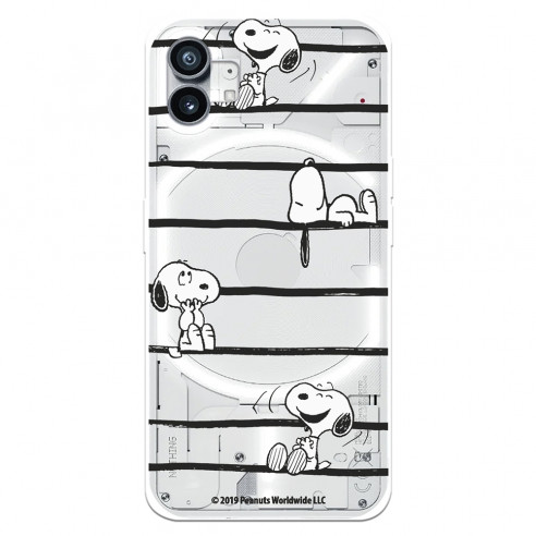 Offizielle Peanuts Snoopy Lines Nothing Phone 1 Hülle – Snoopy