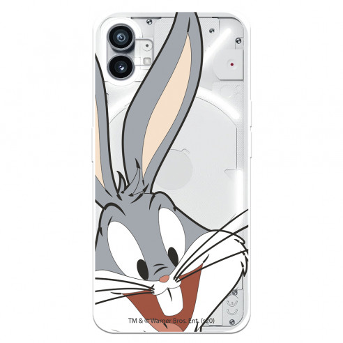 Offizielle Warner Bros Bugs Bunny Clear Silhouette Nothing Phone 1 Hülle – Looney Tunes