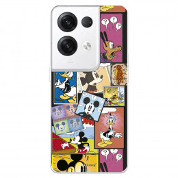 Funda para Oppo Reno 8 Pro Oficial de Disney Mickey Comic - Clásicos Disney