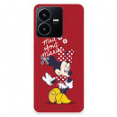 Funda para Vivo Y22S Oficial de Disney Minnie Mad About - Clásicos Disney