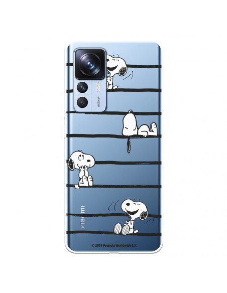 Funda para Oppo Find X2 Lite Oficial de Peanuts Snoopy rayas - Snoopy