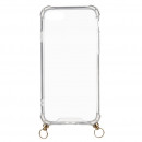 Transparente Kordel-Silikonhülle für iPhone 8