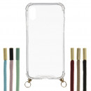 Transparente Kordel-Silikonhülle für iPhone XS