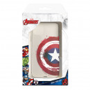 Funda para Motorola edge 30 Oficial de Marvel Capitán América Escudo Transparente - Marvel