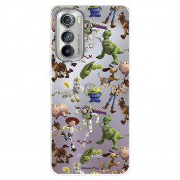 Funda para Motorola edge 30 Oficial de Disney Muñecos Toy Story Siluetas - Toy Story