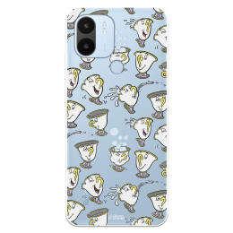 Funda para Xiaomi Redmi A1 Oficial de Disney Chip Potts Siluetas - La Bella y la Bestia