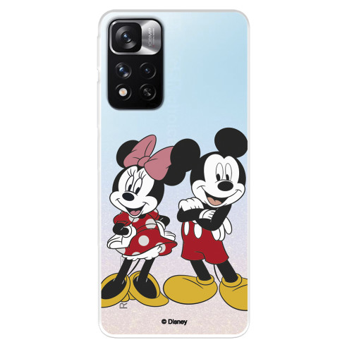 Hülle für Xiaomi Hülle Note 11S 5G Offizielles Disney Mickey und Minnie posieren - Disney Classics