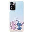 Hülle für Xiaomi Hülle Note 11S 5G Offizieller Disney Angel & Stitch Kiss - Lilo & Stitch