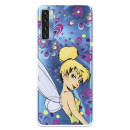 Funda para TCL 20L Plus Oficial de Disney Campanilla Flores - Peter Pan