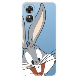 Funda para Oppo A17 Oficial de Warner Bros Bugs Bunny Silueta Transparente - Looney Tunes